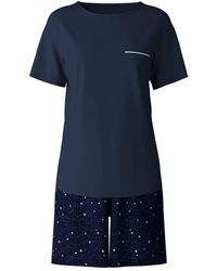 CALIDA - Nachtkleding ,Blauw ,Korte Pyjama Set - Lyst