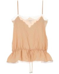 Chloé - Top Met Trekkoord - Lyst