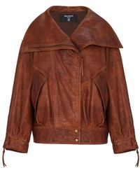 Balmain - Leather Jackets - Lyst