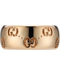 Gucci - Icon 18K Gg Brede Ring - Lyst