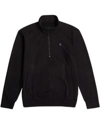 G-Star - Hoodies & Sweatvesten ,Zwart ,Half Zip Sweatshirts En Hoodies - Lyst