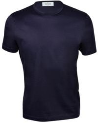 Gran Sasso - Tops ,Blauw ,Katoen Casual Katoenen T-Shirt - Lyst