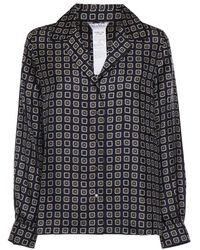 Max Mara - Overhemden ,Veelkleurig ,Bedrukte Zijden Disco Shirt - Lyst