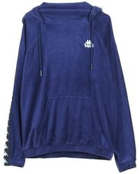 Kappa - Hoodies & Sweatvesten ,Blauw ,Blauw Greystone/Zwart Hoodie - Lyst