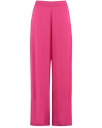 Clips - Wijde Broek Met Elastische Taille - Lyst