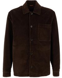 Cruna - Jassen ,Bruin ,Wol Cardiff Overshirt - Lyst