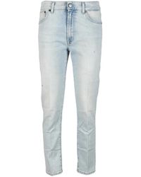 Dondup - Slim Fit Jeans Met Ritssluiting - Lyst