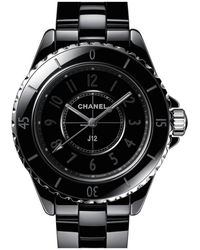CHANEL - Accessoires ,Zwart ,Phantom Quartz 33Mm Zwart Keramisch Horloge - Lyst