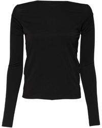 Dolce & Gabbana - Zwarte Wollen Ronde Hals Pullover Trui - Lyst