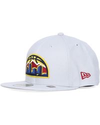 KTZ - Accessoires ,Wit ,Polyester Denver Nuggets Platte Klep Pet - Lyst