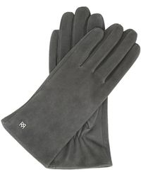 Kazar - Accessoires ,Grijs ,Suède Frio Handschoenen - Lyst