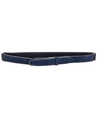 Orciani - Accessoires ,Blauw ,Suède Blauwe Suède Riem Met Hartvorm - Lyst