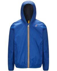 K-Way - Wende-Leichte Kapuzenjacke Mit Silikon-Logo - Lyst