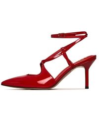 CESARE GASPARI - Patent Strappy Heels - Lyst