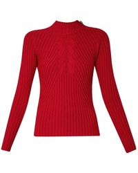 Liu Jo - Feel rouge pullover - Lyst