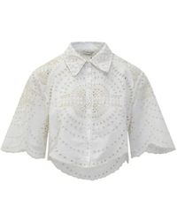 Charo Ruiz - Emmie Openwork Shirt - Lyst