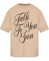 Acne Studios - Tops ,Katoen Talk To You Soon T-Shirt - Lyst