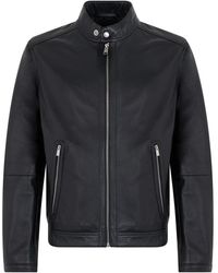 BOSS - Jassen ,Zwart ,Leer H-Mansell 5 Jas - Lyst