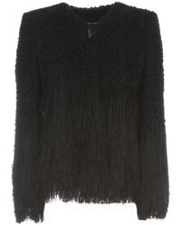Giorgio Armani Silk Fur Jacket - Zwart