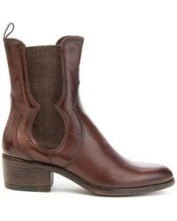 Mjus - Stiefelette mit geschichtetem absatz - Lyst