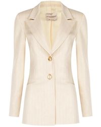 Rinascimento - Jassen ,Leer Giacca Classica Gessata - Lyst