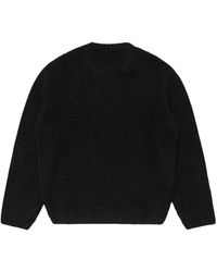 Edwin - Truien & Vesten ,Zwart ,Wol Dun Textured Trui - Lyst