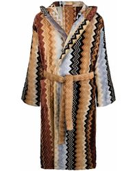 Missoni - Nachtkleding ,Veelkleurig ,Badjas Met Capuchon Mod. 18 - Lyst