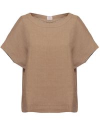 Marella - Overhemden ,Bruin ,Linnen Linea Emme Linnen Blouse - Lyst