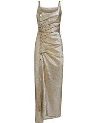 Rabanne - Maxi dresses,goldenes kleid für frauen aw23 - Lyst