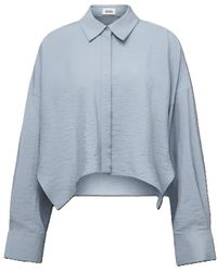 DRYKORN - Overhemden ,Blauw ,Oshia 10 Blouse - Lyst