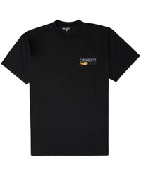 Carhartt - Contact sheet schwarzes t-shirt - Lyst