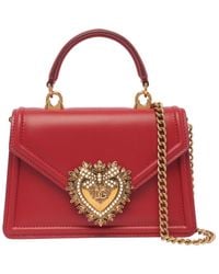 Dolce & Gabbana - Sac Devotion Petit Format En Cuir De Veau Lisse - Lyst