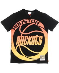 Mitchell & Ness - Tops ,Veelkleurig ,Katoen Nba Flames Tee Hardwood Classics - Lyst