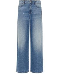 Marella - Jeans ribes con adornos de strass - Lyst