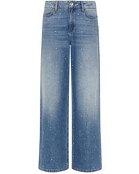 Marella - Jeans ribes con strass - Lyst