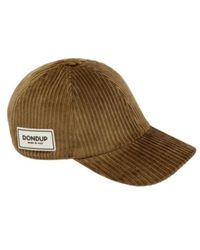 Dondup - Samt baseballkappe braun - Lyst