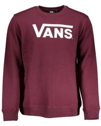 Vans - Rosa Crewneck Sweatshirt Mit Logo-Print - Lyst