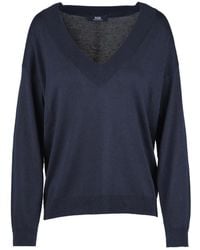 Alpha Studio - V-Neck Knitwear - Lyst