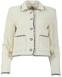 Maicazz - Jassen ,Polyester Elegante Kokosmelk Jas - Lyst