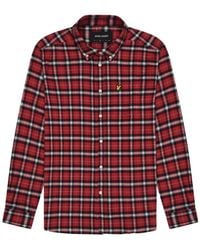Lyle & Scott - Geruit Flanellen Overhemd - Lyst