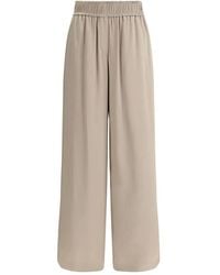 Brunello Cucinelli - Wide Trousers - Lyst