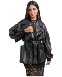 Fracomina - Regular Faux Leather Jacket - Lyst
