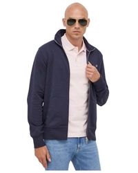 GANT - Hoodies & Sweatvesten ,Blauw ,Zip-Throughs - Lyst
