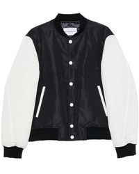 Givenchy - Jassen ,Blauw ,Bomberjack Met Geborduurd Logo - Lyst
