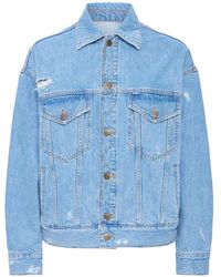 Ball - Overhemden ,Blauw ,Denim Klassieke Denim Jack Met Grote Zakken - Lyst