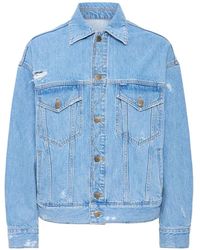 Ball - Overhemden ,Blauw ,Denim Klassieke Denim Jack Met Grote Zakken - Lyst