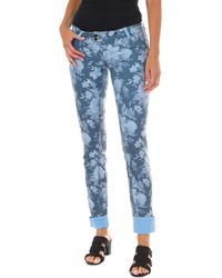 Met - Jeans ,Blauw ,Katoen Omkeerbare Lange Broek Riemlussen - Lyst