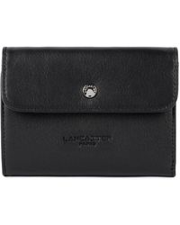Lancaster - Accessoires ,Zwart ,Leer Portefeuille À Rabat Soft Pm - Lyst