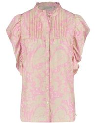 FABIENNE CHAPOT - Blusa con mangas de mariposa voluminosas - Lyst