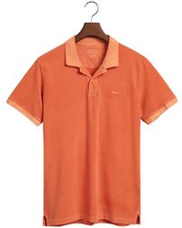 GANT - Polo sunfaded piqué da - Lyst